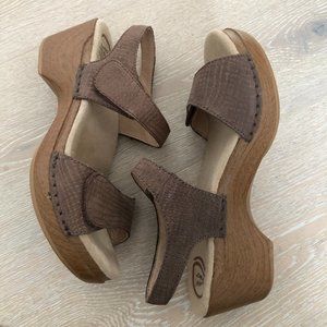 Dansko Leather Sandals with Velcro Straps